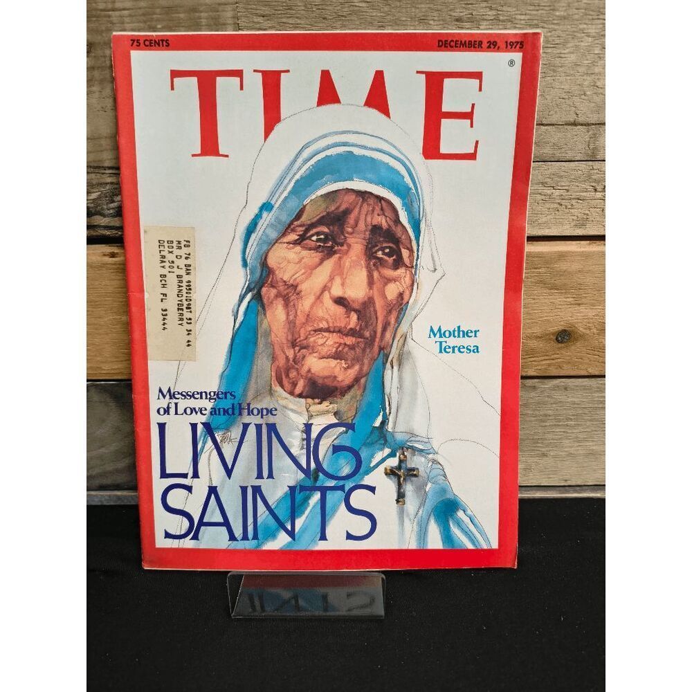 VTG TIME Magazine December 29, 1975 Messengers of Love & Hope Mother Teresa